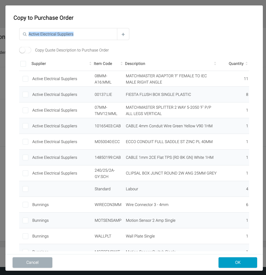 Copy a Quote to a Purchase Order on Tradify Web – Tradify Help Centre