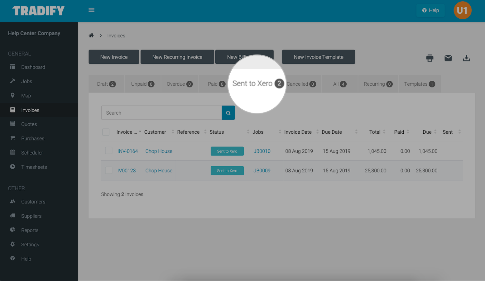 xero api create invoice