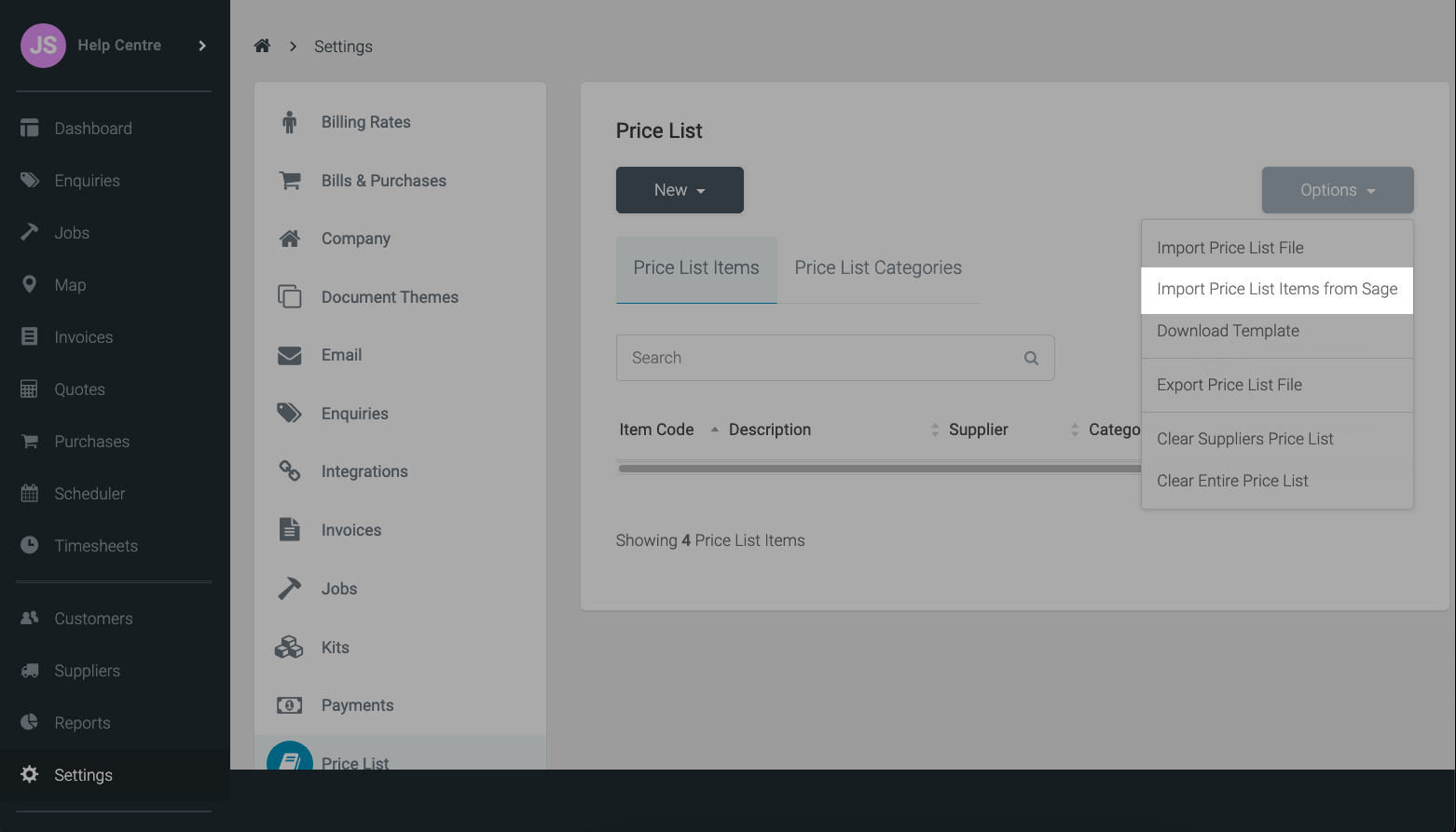 Setup Sage Business Cloud Accounting